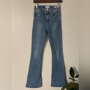 Frame high rise flare bottom size 27 jeans #flare jeans, #high rise,
